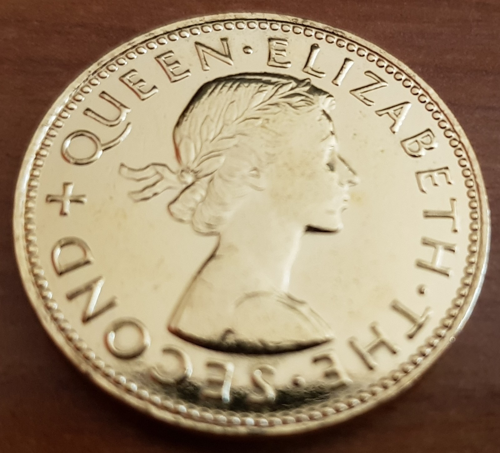 New Zealand Queen Elizabeth II 1962 1/2 Penny Gold Plated Coin Great