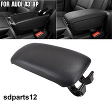 Deckel Klappe Mittelarmlehne Schwarz Kunstleder Passend für Audi A3 8P 03-12