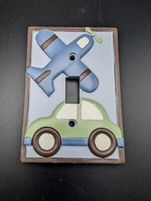 Plane And Car Kids Children's Room Nursery Light Switch Cover Plate