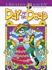 Creative Haven Day of the Dead Coloring Book Adult Coloring - Paperback - GOOD