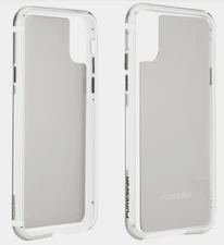 PureGear GlassBak 360 Case for Apple iPhone X / iPhone Xs - Silver (62054PG)