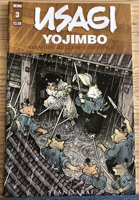 Usagi Yojimbo #3 Dragon Below Conspiracy,Stan Sakai,IDW 2021,1st Print Comic
