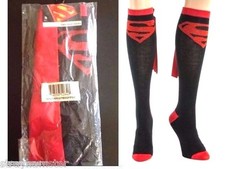 SUPERMAN Socks LICENSED DC Comics SUPERHERO Cape socks NEW in package