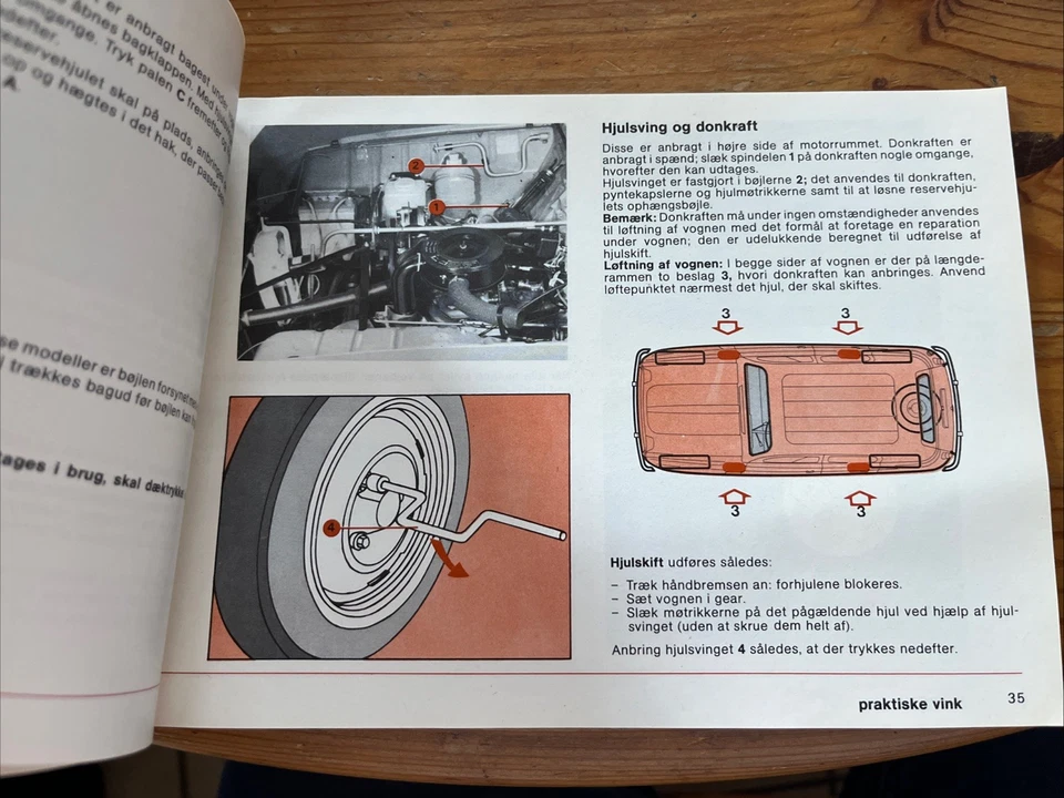 Manuel notice d’entretien / d’utilisation Renault 4 TL GTL F4 F6 Édition Danoise - Photo 4/4