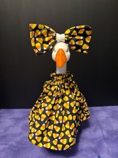 Candy Corn Dress And Bow For A 12-14” Goose