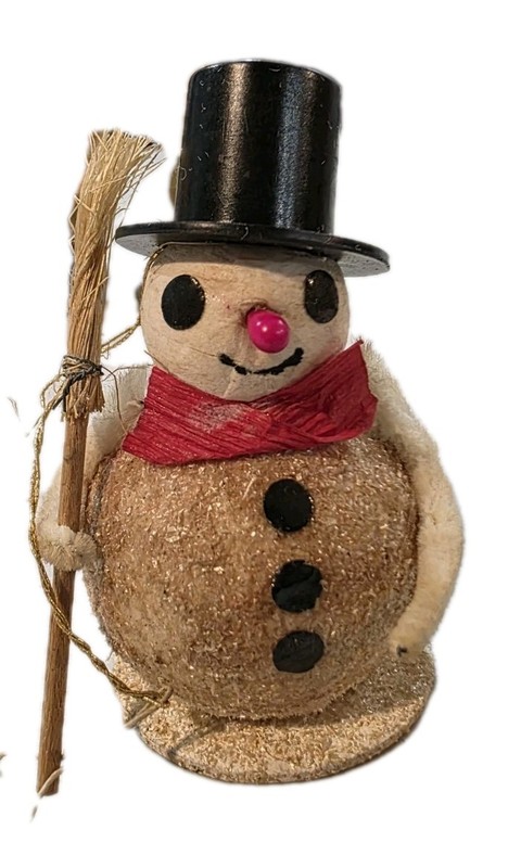Rare Vintage Putz Mia Snowman