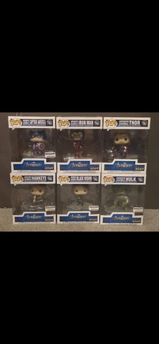 Funko Pop! Vinyl Avengers Amazon Exclusive Set Captain America, Iron Man, Thor,…