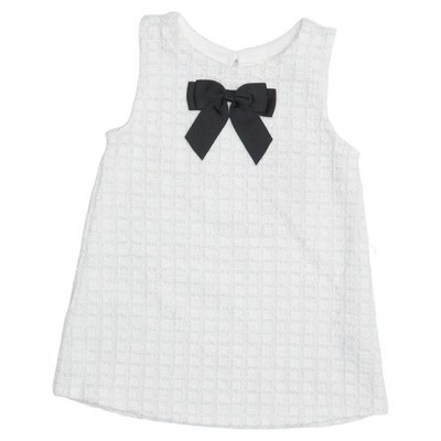 H&M, Kleid, Größe: 92, Weiß, Baumwolle/Elasthan/Metallfaser/Polyester, Karo #Ska