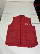 Vintage King Louie Pro Vest Medium Red Hilti Puffer Workwear Utility USA Skater
