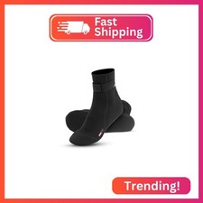 Seaskin Neoprene Socks, 3mm Beach Volleyball Sand Soccer Wetsuit Socks Black, X