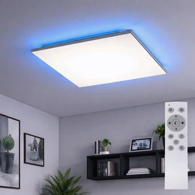 Deckenlampe Wohnzimmerleuchte Deckenpanel RGB LED CCT dimmbar Fernbedienung weiß - Bild 1 von 4