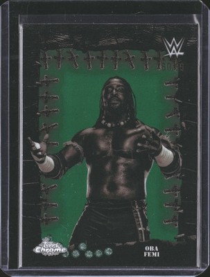 2025 Topps Chrome WWE x Cactus Jack #FMP-25 Oba Femi Famed Phantoms Green