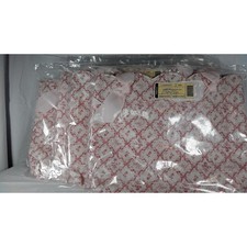 Set of 4 - Longaberger Horizon of Hope Pink Floral Ribbon Tote Bag NWT