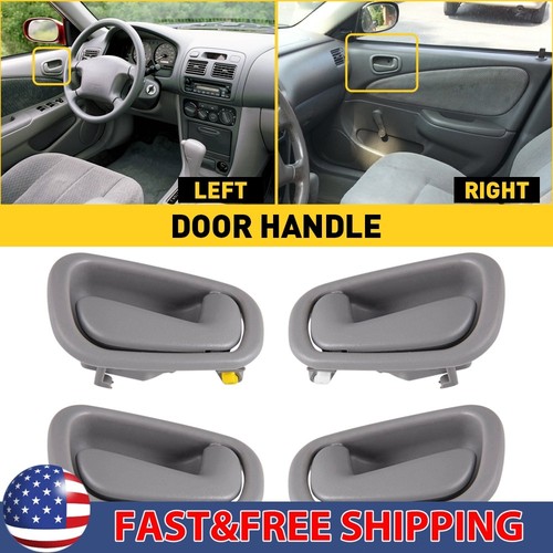 Juego De 4 Manijas Interiores Beige Para Toyota Corolla Y Prizm 1998-2002 – Reemplazo Directo, Con Garantía De 2 Años