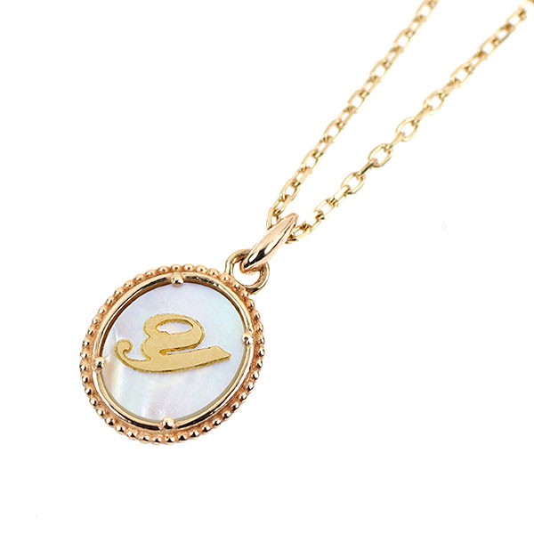 Disney K10YG Shell Pendant Necklace Initial “Y” - Auth free shipping from Japan-