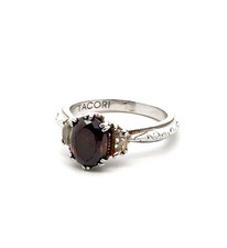 Tacori IV Sterling Silver Chocolate Brown CZ ...