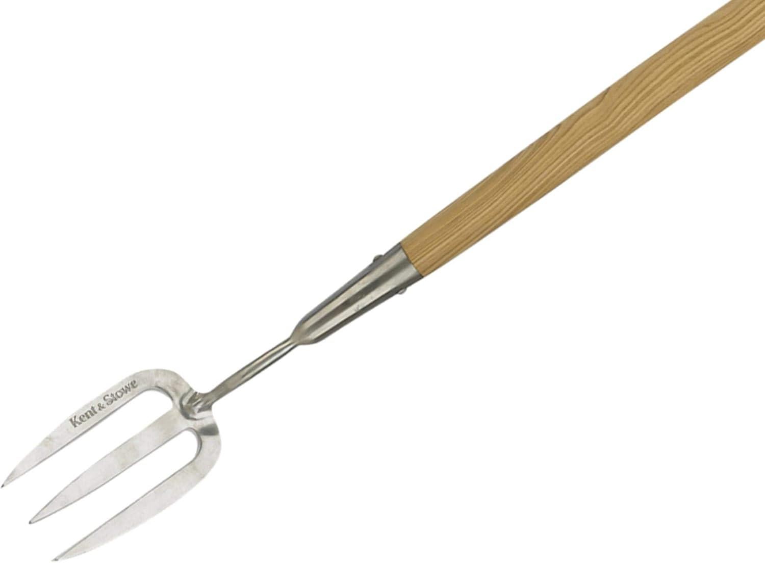 Kent and Stowe Stainless Steel Long Handle Weed Fork - Image 2