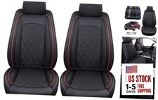 Car Seat Covers for Dodge Ram Fit 2009-2026 1500 2010-2026 2500 3500 Red Front
