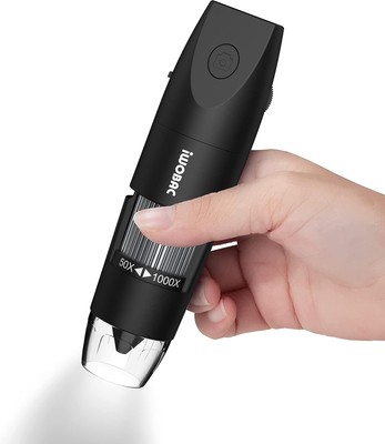 IWOBAC Digital Microscope Wireless Pocket Handheld USB Microscopes, 50x-1000x Zo