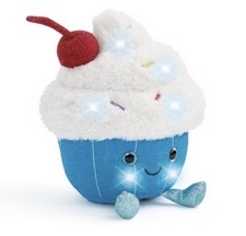 FAO SCHWARZ GLOW BRIGHTS CUPCAKE PLUSH LED LIGHT SOUND TOY NEW GIFT