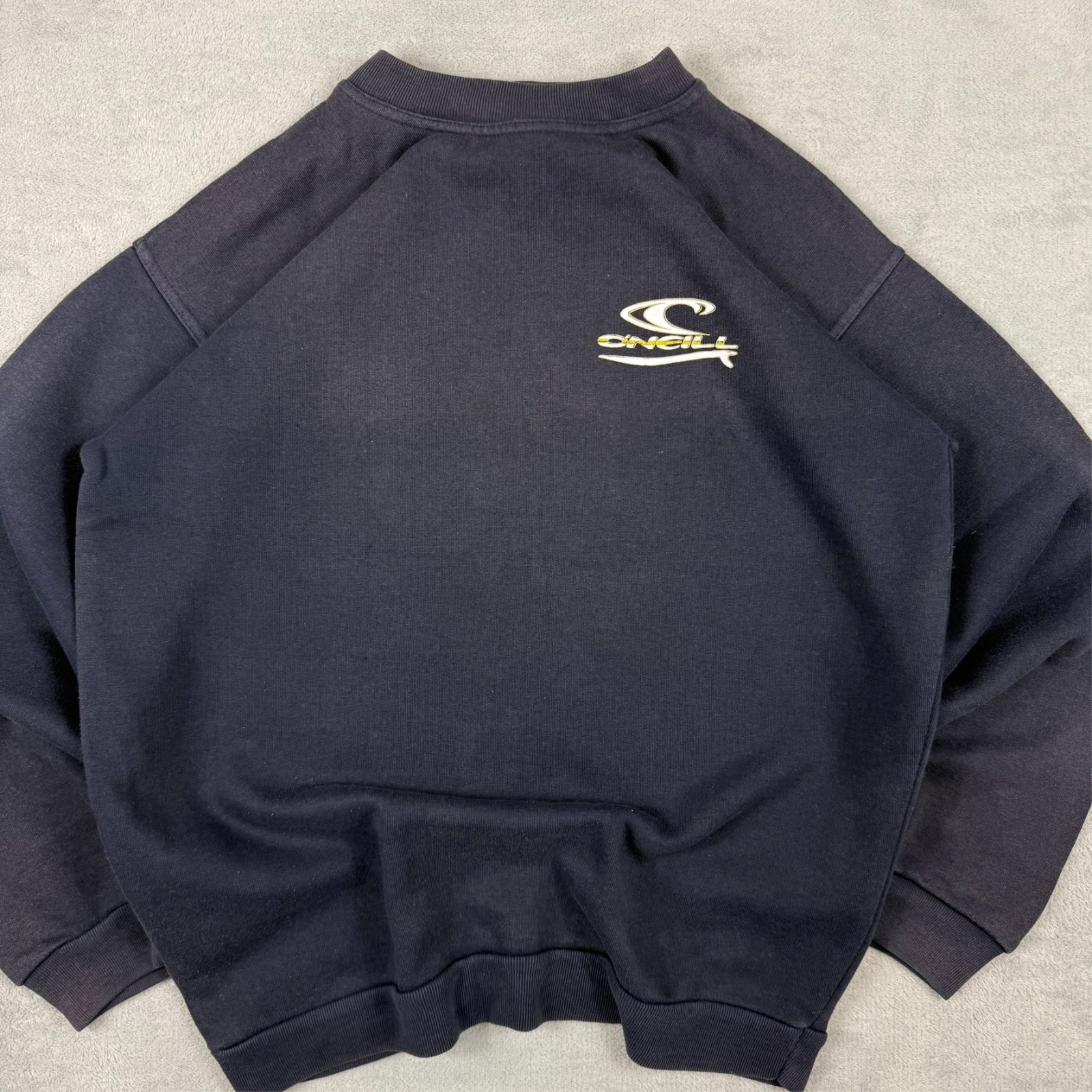 Vintage O'Neill 1990's Surf Navy Blue Size Small Graphic Pullover Sweatshirt image 5