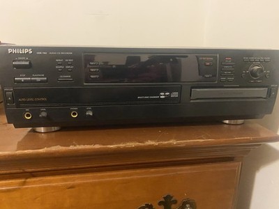 Philips CDR 785 CD Recorder Black Multi Disc Changer CD Text Mic/Headphone