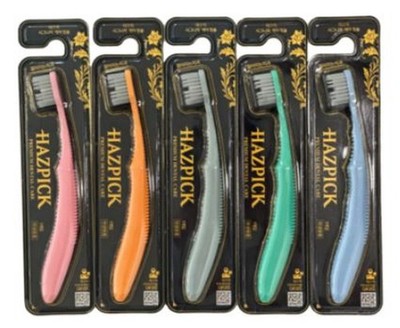 HAZPICK Signature Premium Care Toothbrush Set of 5 Soft Bristles K-Beauty