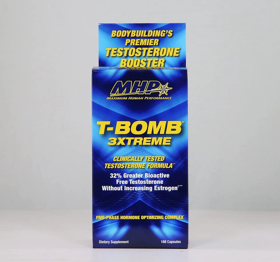 MHP T-BOMB 3Xtreme для тестостерона мужчин мышечная сила 168 капсул - Изображение 2 из 4