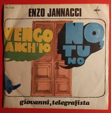 ANZE JANNACCI VANGO ANCH'IO NO TU NO - VINILE 45 GIRI