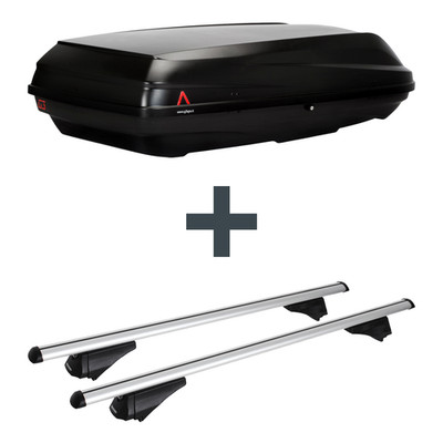 Dachbox G3 BiCube 520+ + Dachträger Menabo Tiger für Hyundai Tucson Typ TL/TLE