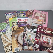 12 Magazines Better Homes  Gardens, The Love Of Cross Stitch, Piecework,  More
