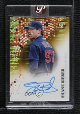 2022 Topps Pristine Gold Pulsar Refractor 6/50 Shane Bieber #PA-SB Auto 0h1