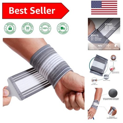 Versatile Compression Wrist Band - Lightweight Support for Both Wrists, Size M