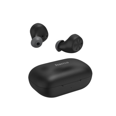Hama Bluetooth -Kopfhörer ''Passion Chop'', TWS, In-Ear, Wireless Charging, Schw.