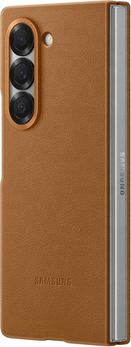 Coque KindSuit en simili cuir véritable / officielle Samsung Galaxy Z Fold6 - Marron - Photo 6 sur 7