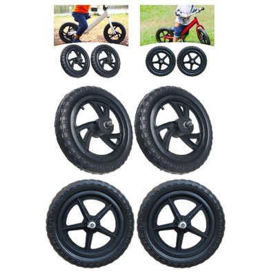 1 Paar Balance Bike Ersatzräder Radsportzubehör Schwarze Leichtgewicht