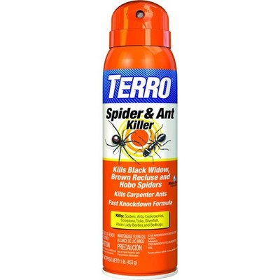 TERRO T2302-6 Spider Killer Aerosol Spray - 16oz