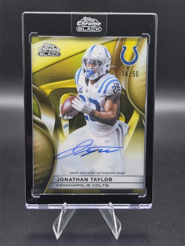 2025 Topps Chrome Black Jonathan Taylor Gold /50