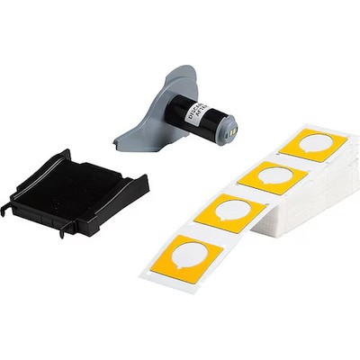 Brady M7-169-593-Yl Pre-Cut Label Stock Roll, Yellow, Gloss