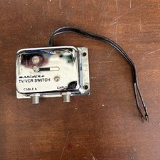 Vtg Archer TV/VCR Radio Shack Switch W/Chrome Finish Manually Switch 2 Cable Inp