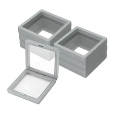 15 Pcs Press on Nail Storage Box Packaging Box, Gray