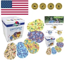 Light Protection Bamboo Eye Patches – 50 Individually Wrapped for Amblyopia Care