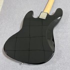 Black Gloss 4 String Electric Bass Guitar Jazz Style Solid Body Maple Fretboard — photo 4