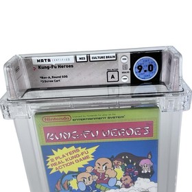 New NES Kung Fu Heroes 9.0 WATA Factory Sealed Graded Black Circle Seal 3-Screw