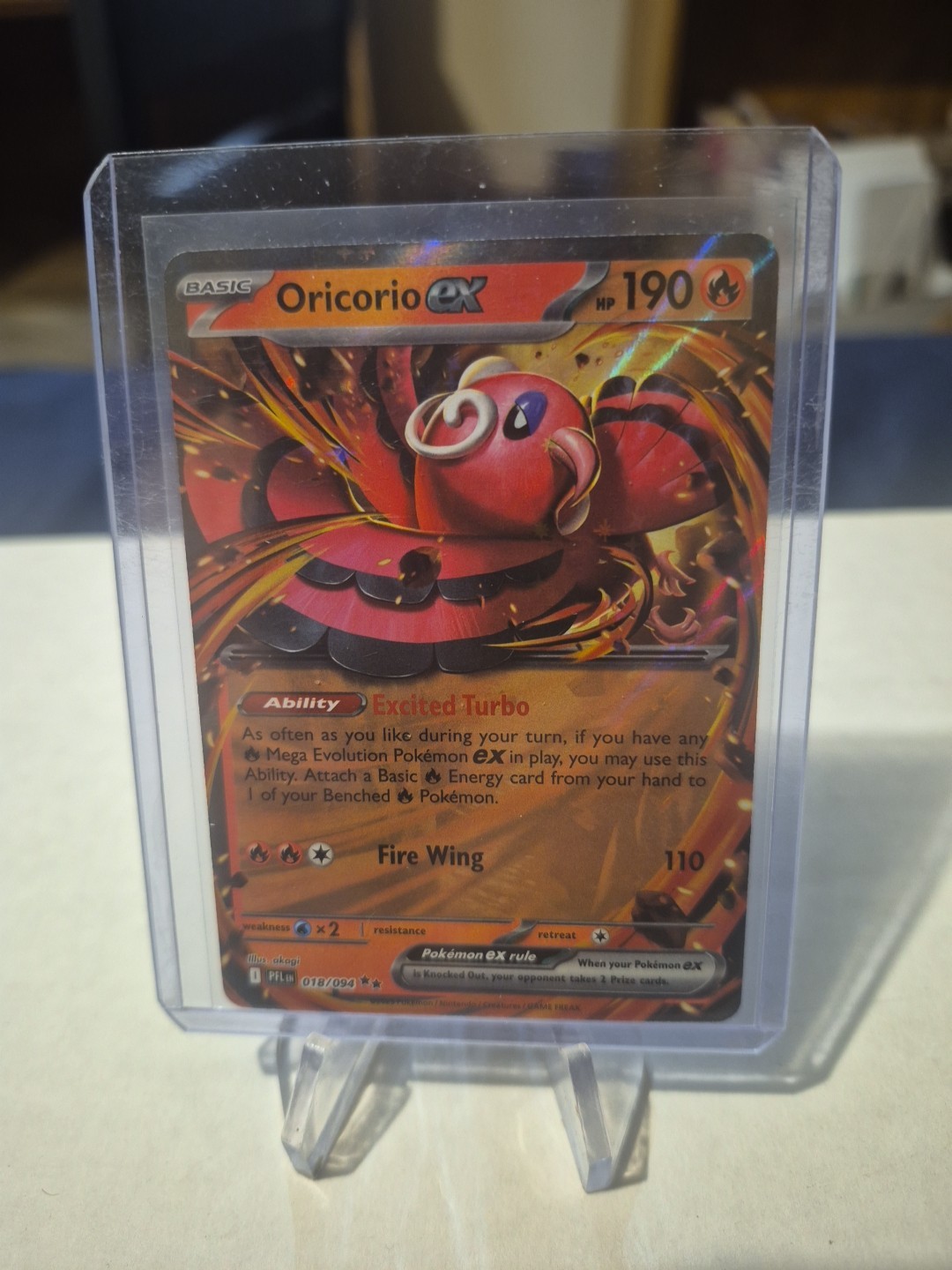 Oricorio ex 018/094 Phantasmal Flames Pokemon TCG English NM