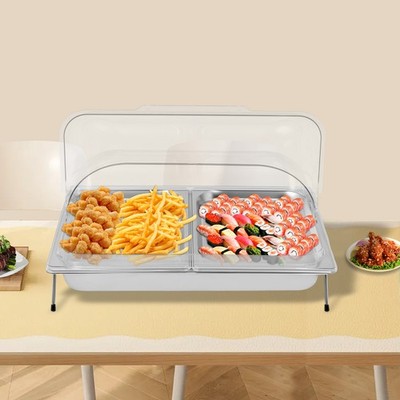 Food Display Tray Buffet Cold Serving Cooler Platter Party Platter Dish Plate??！