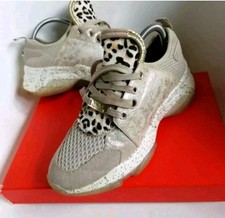 Steve Madden Women's Trainers Size 6 £100 Mescal Designer Sneakers Leopard print