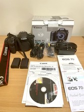 Canon EOS 7D 18MP DSLR Camera Body, X2 Barriers, box , accessories -excellent 