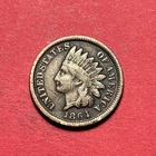(1) Beautiful Toned Antique 1864 Indian Head Cent/Penny CHOICE F-FINE BRONZE