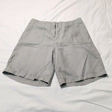 J.Jill Gray Linen Shorts Size 10